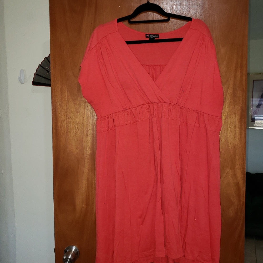 Orange plus size top